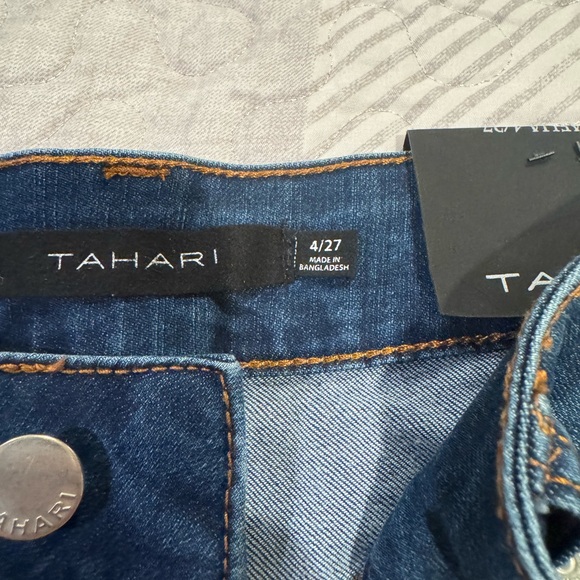 Tahari  button fly jeans Amelia skinny size 4 - Picture 5 of 6